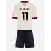 Liverpool Mohamed Salah #11 Bortedraktsett Barn 2025-26 Korte ermer (+ Korte bukser)